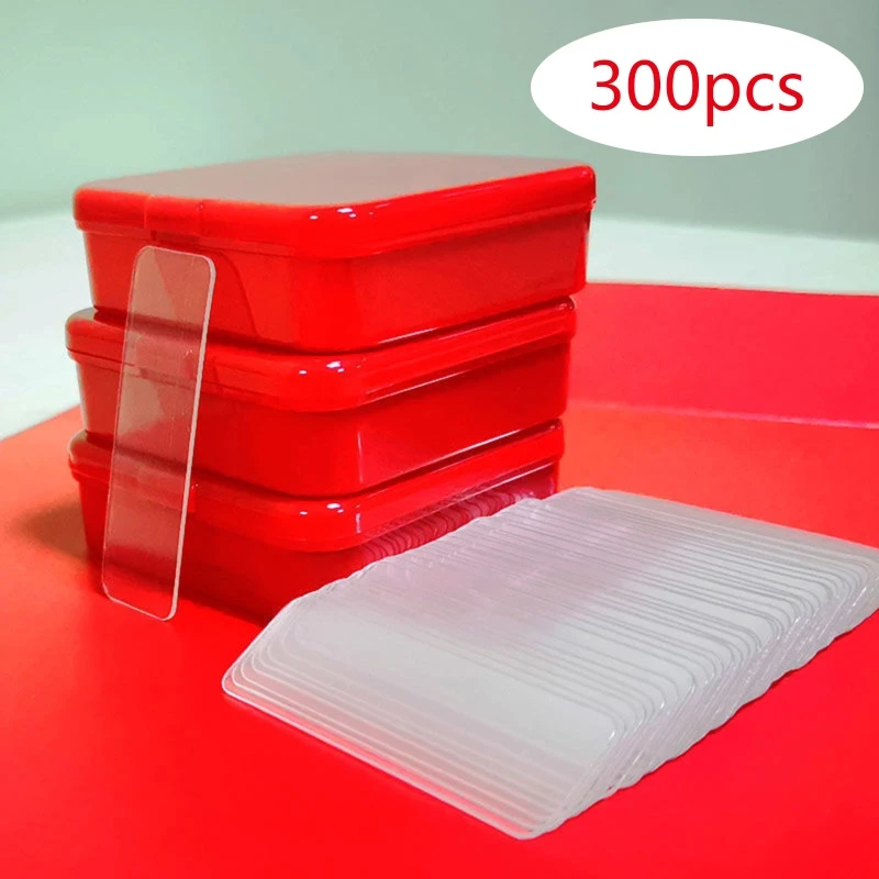 

300 Pcs Super Strong Sticky Gel Pad Double Sided Tape Reusable Waterproof Fixed Adhesive Wall Sticker for Home Office
