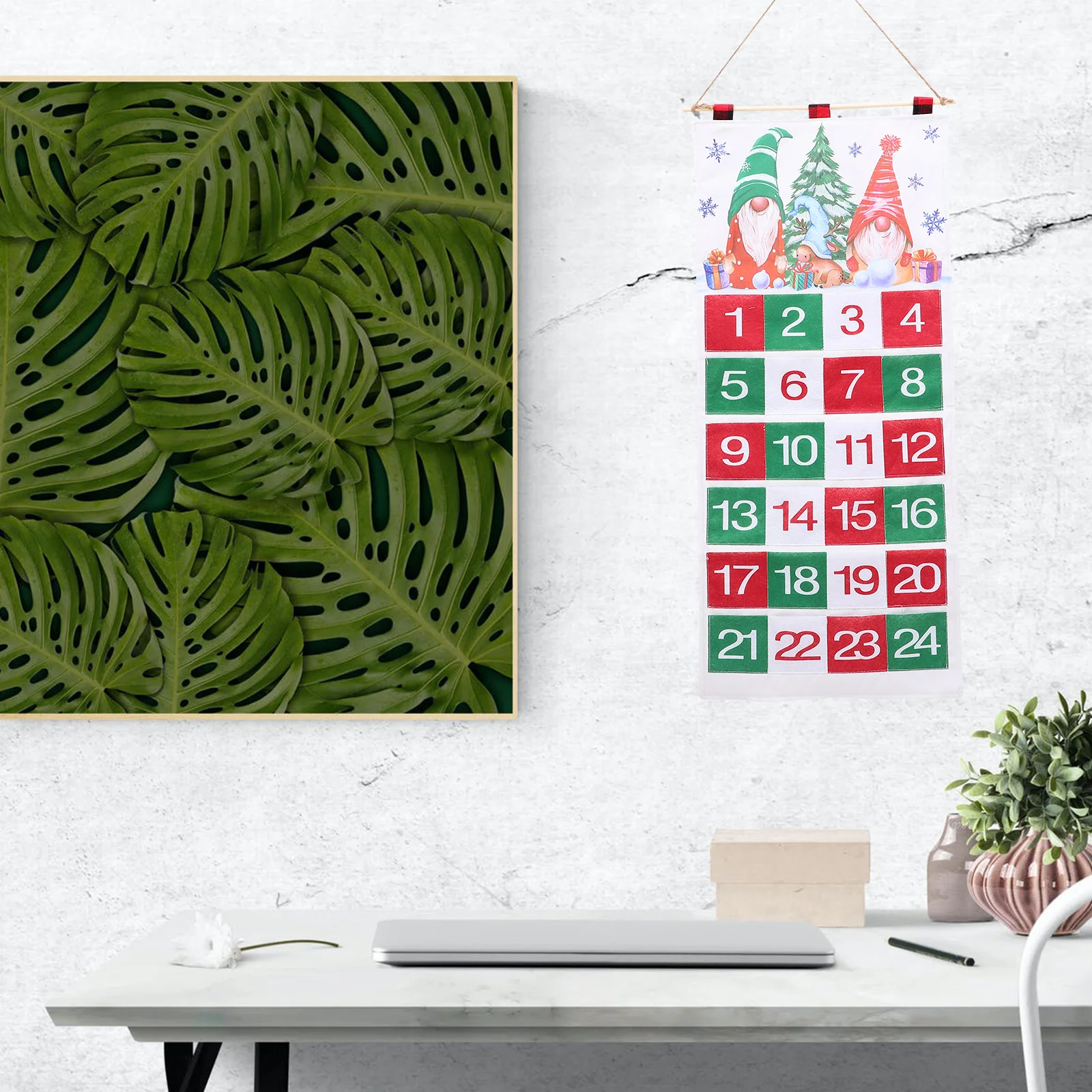 

Wall Wall Hanging Decor Xmas Hanging Decorate Advent Wall Hanging Decors Lovely Christmas Cloth Elder Festival