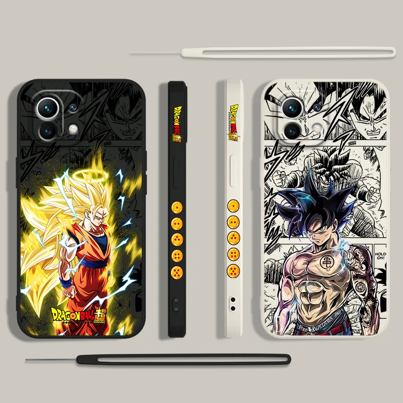 Чехол для телефона D-Dragon Balls Xiaomi 14 13 12 11 10 T Pro Ultra Lite 5G жидкая левая веревка мягкий