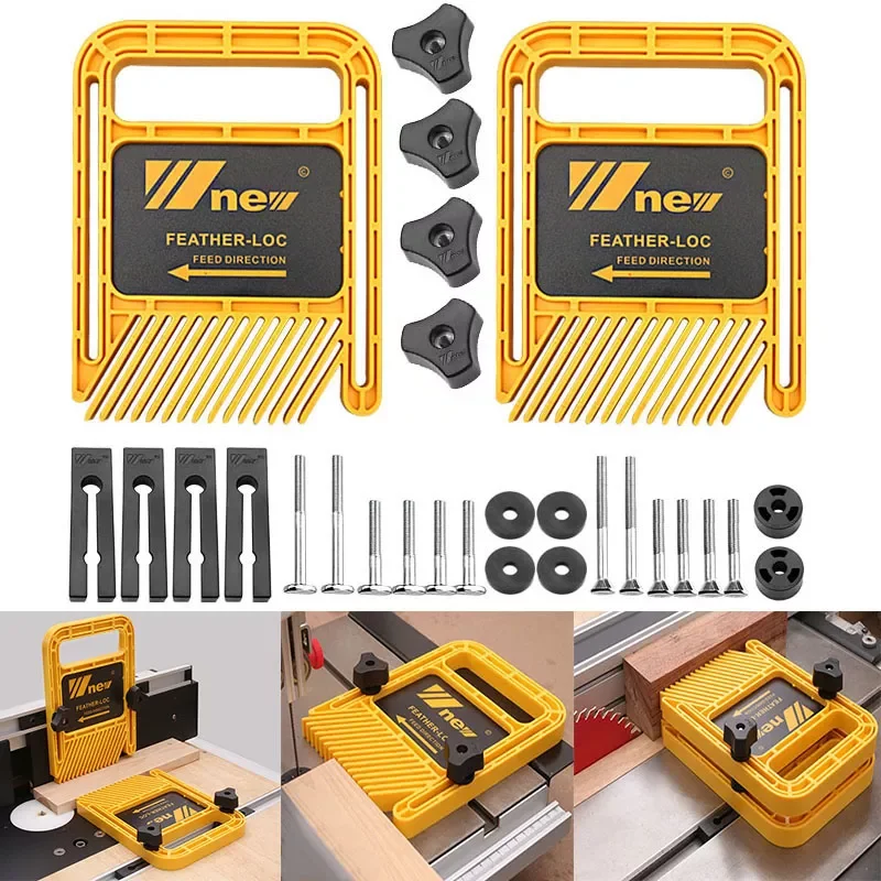 

Long version Multi-purpose Feather Loc Board Set For Flip Engraving Machine Table saw band-saw Miter Gauge Slot Woodwork tools