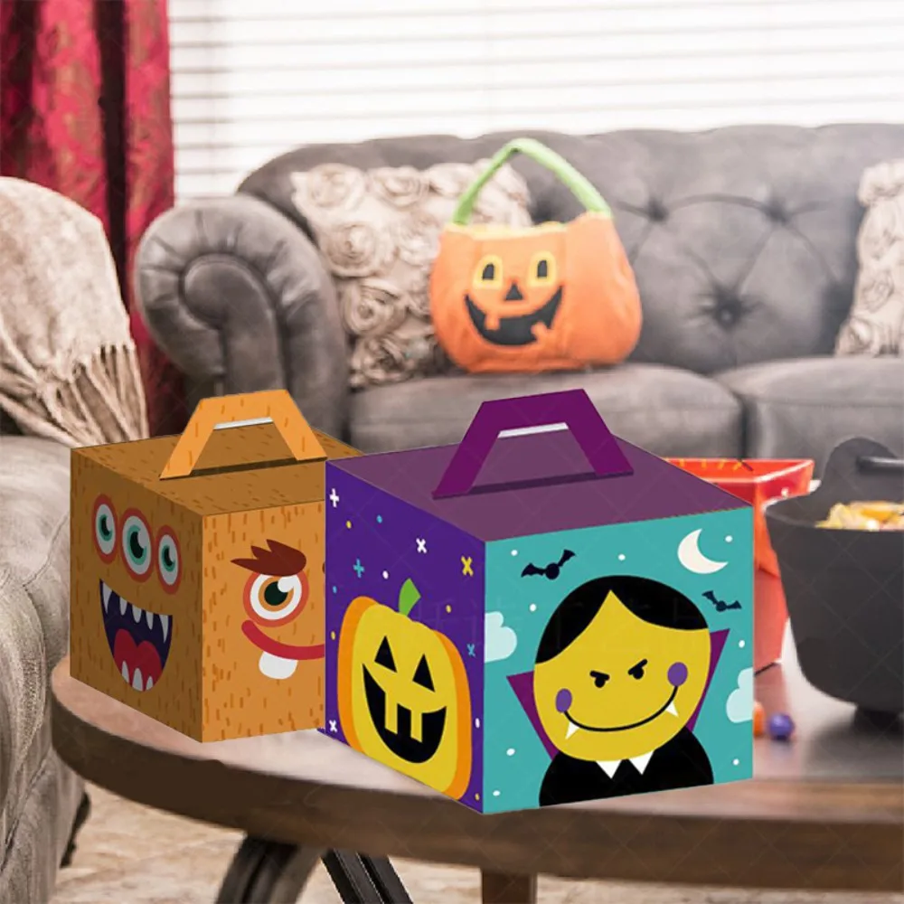 Portable Candy Box Funny Wrapping Paper For Halloween Birthday Gift