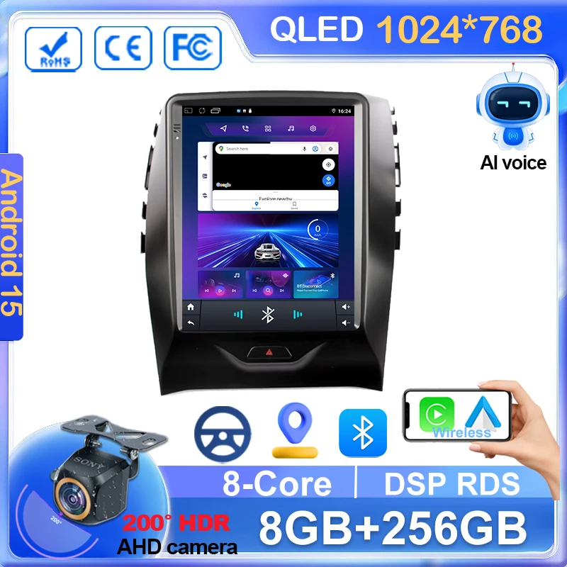 Фото 9,7 Android для Ford Edge 2 2015 2016 2017 2018 8-ядерный процессор Bluetooth Gps IPS электроника навигация Carplay авто радио без 2din №1