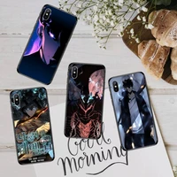 solo leveling hot anime phone case for iphone 12 11 13 7 8 6 s plus x xs xr pro max mini shell