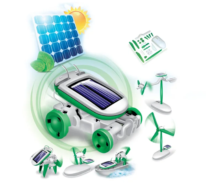 Конструктор SOLAR MOTION 6 в 1 на солнечных батареях | Игрушки и хобби