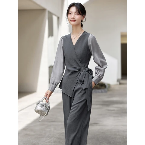 Женские брюки VIMLY A3007 из льна