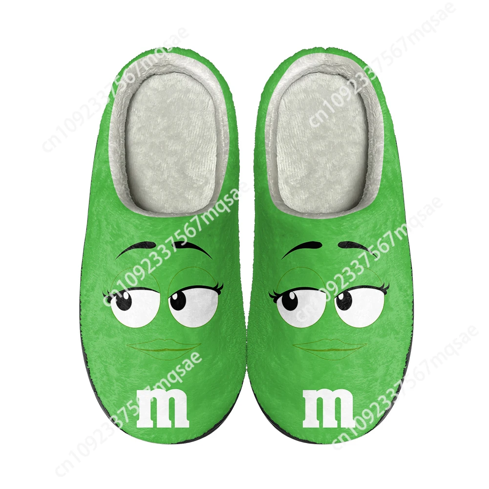 M Шоколад графика домашние хлопковые тапочки на заказ Мужские Женские сандалии