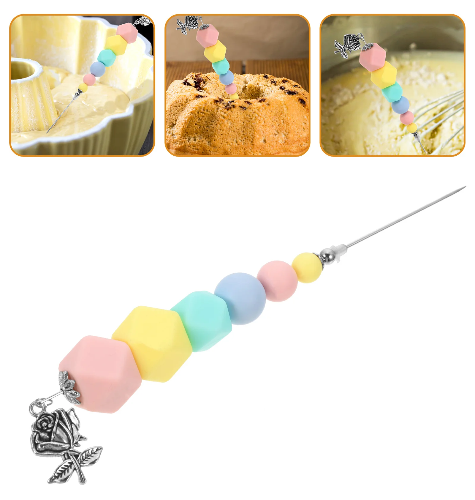 

Cake Needle Tool Scriber Cookie Icing Decorating Stick Testing Tester Skewertoolspin Testers Wedding Probe Stir Modelling Scribe