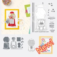 candy metal cutting dies and stamps clear silicone stamps for scrapbooking diy paperphoto cards gift craft cuts 2022 hot sell