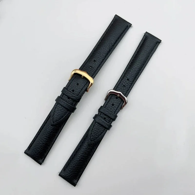 Фото Ремешок подходит для Cartier Santos Tank Solo, ремешок для часов, мягкий ремешок для часов, черный браслет из воловьей кожи №3