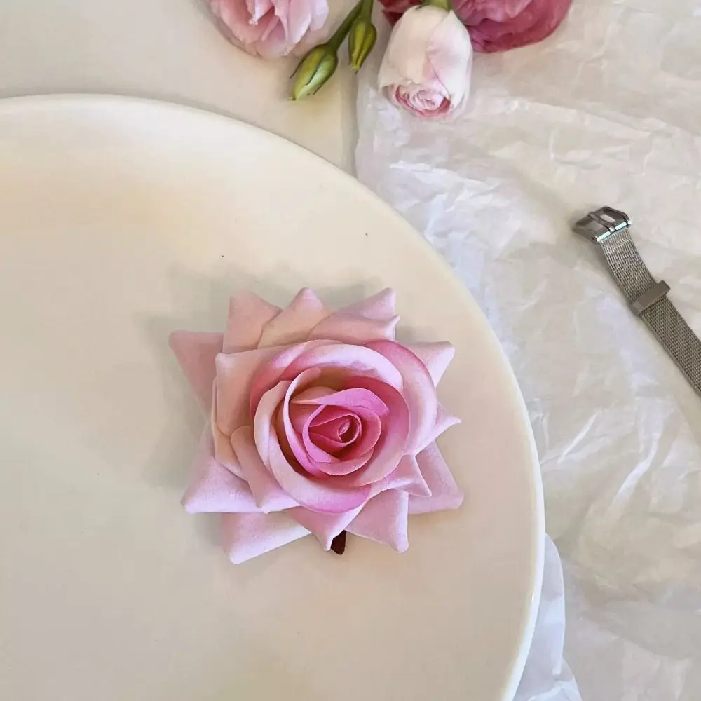 Тканевая заколка для волос с цветком в богемном стиле головной убор отдыха на