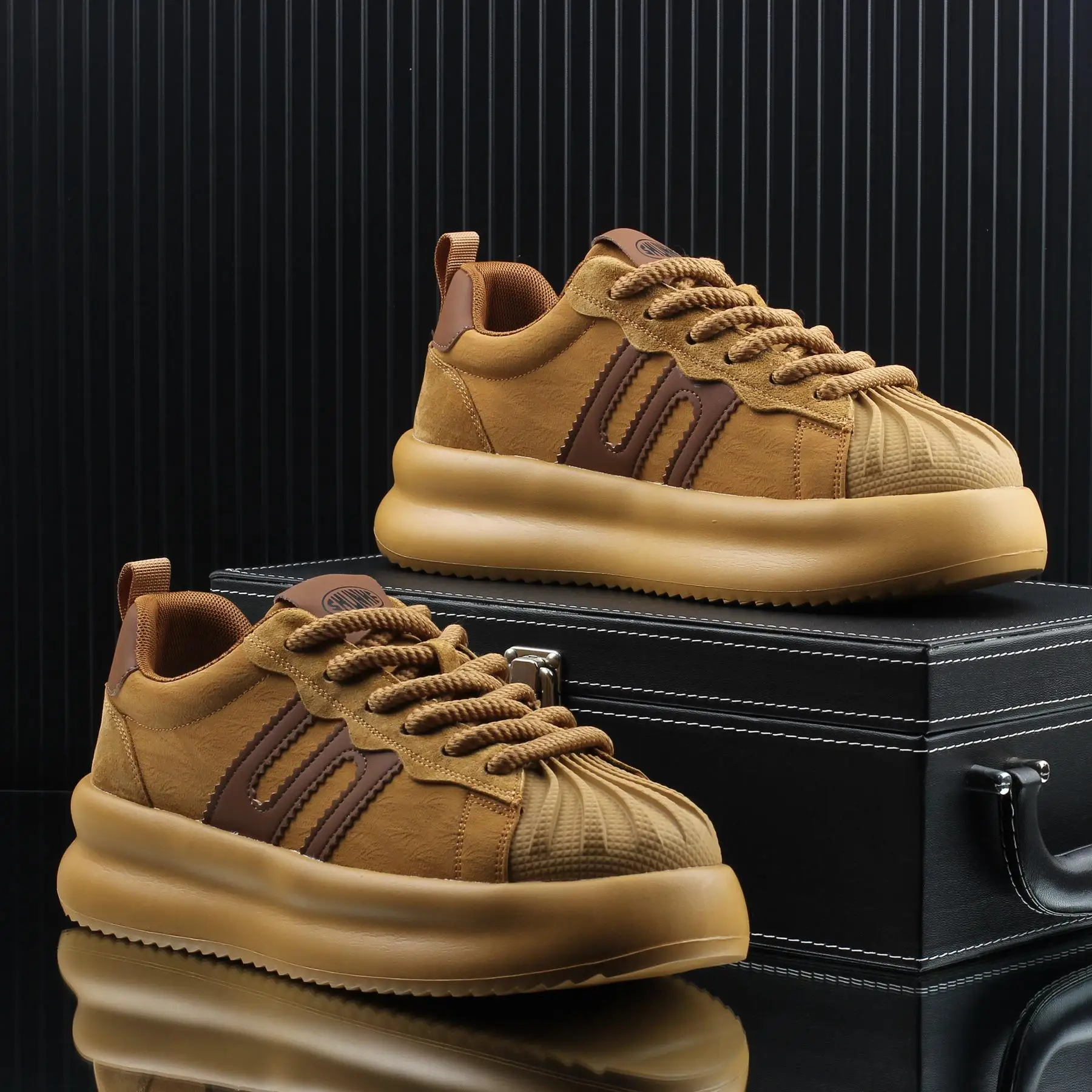 Мужская обувь 2024 осенне-зимние новые туфли для досок мужская повседневная на