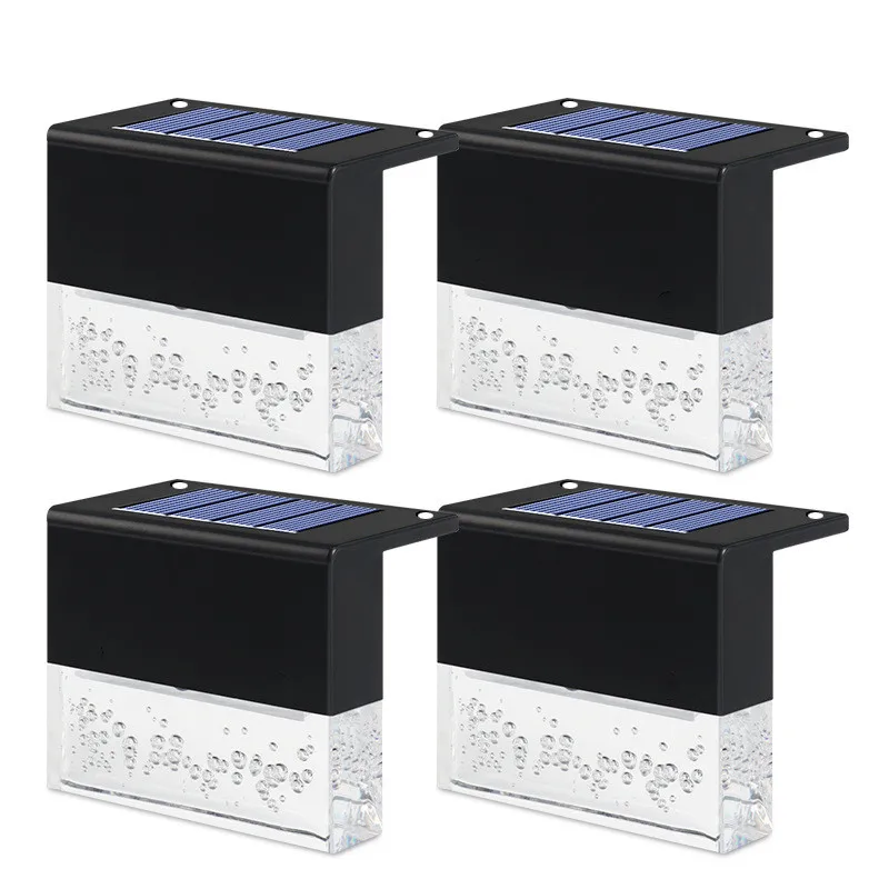 

8Pcs LED Step Light Outdoor Stair Garden Courtyard IP55 Waterproof Passage Lamp Garden Decor Light Terrace Guardrail Light Solar