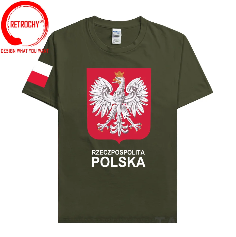 

Футболка мужская польская для занятий спортом, хлопковая рубашка в стиле хип-хоп, с принтом этической команды, одежда для фитнеса