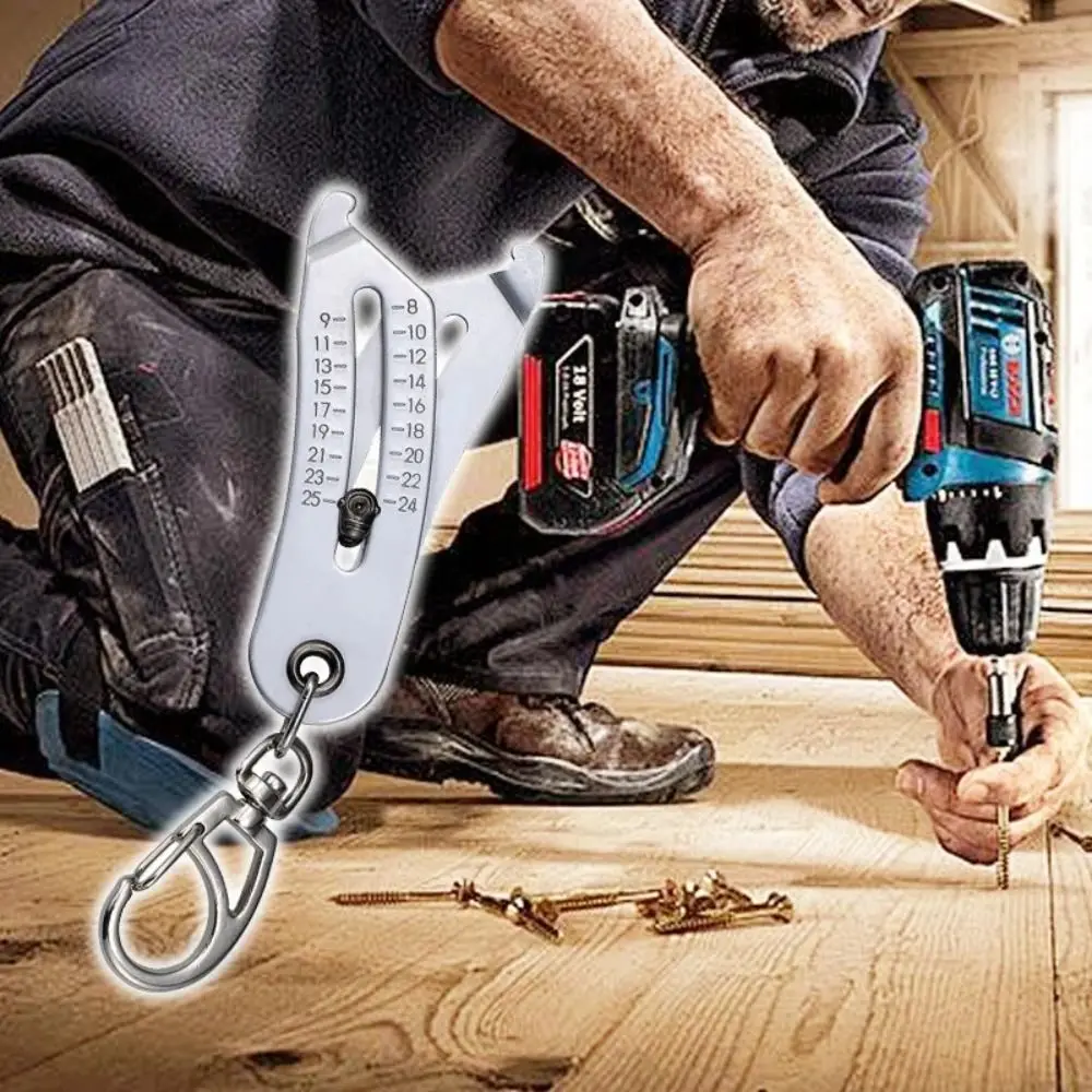 Портативный брелок для измерения размера резьбы геометрических форм