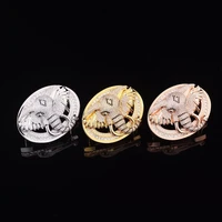 2022 ciartuar luxury new the chinese zodiac buckle for men 3 8cm 4 0cm high quality shiny stainless gold sliver free shipping