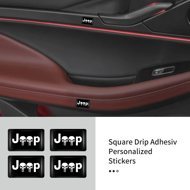 Автомобильные аксессуары квадратные персонализированные наклейки для Jeep Renegade