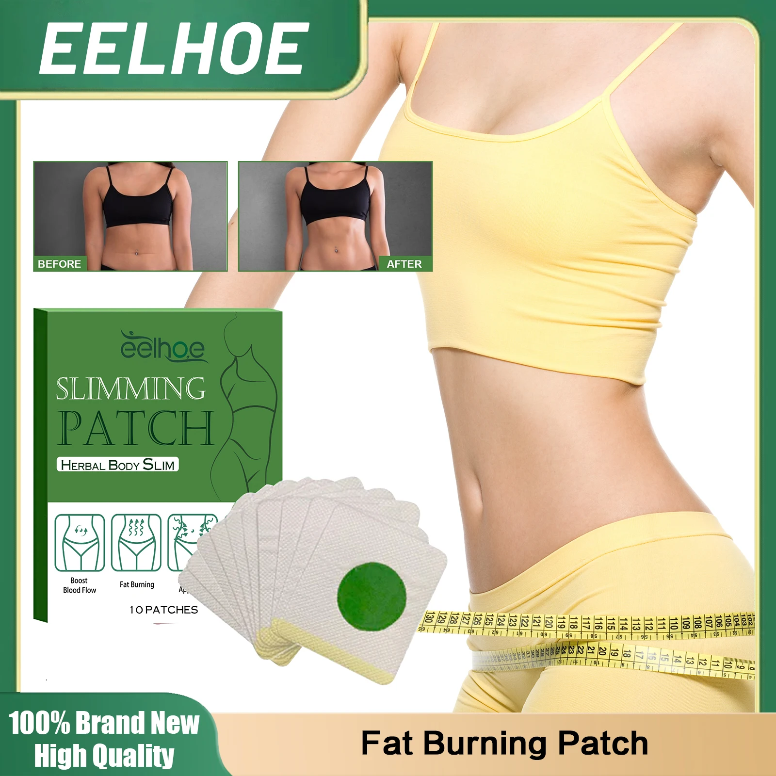 

Fat Burning Patch Thin Arm Thigh Belly Reduce Tummy Cellulite Abdomen Slimming Body Sculpting Detox Weight Loss Navel Sticker