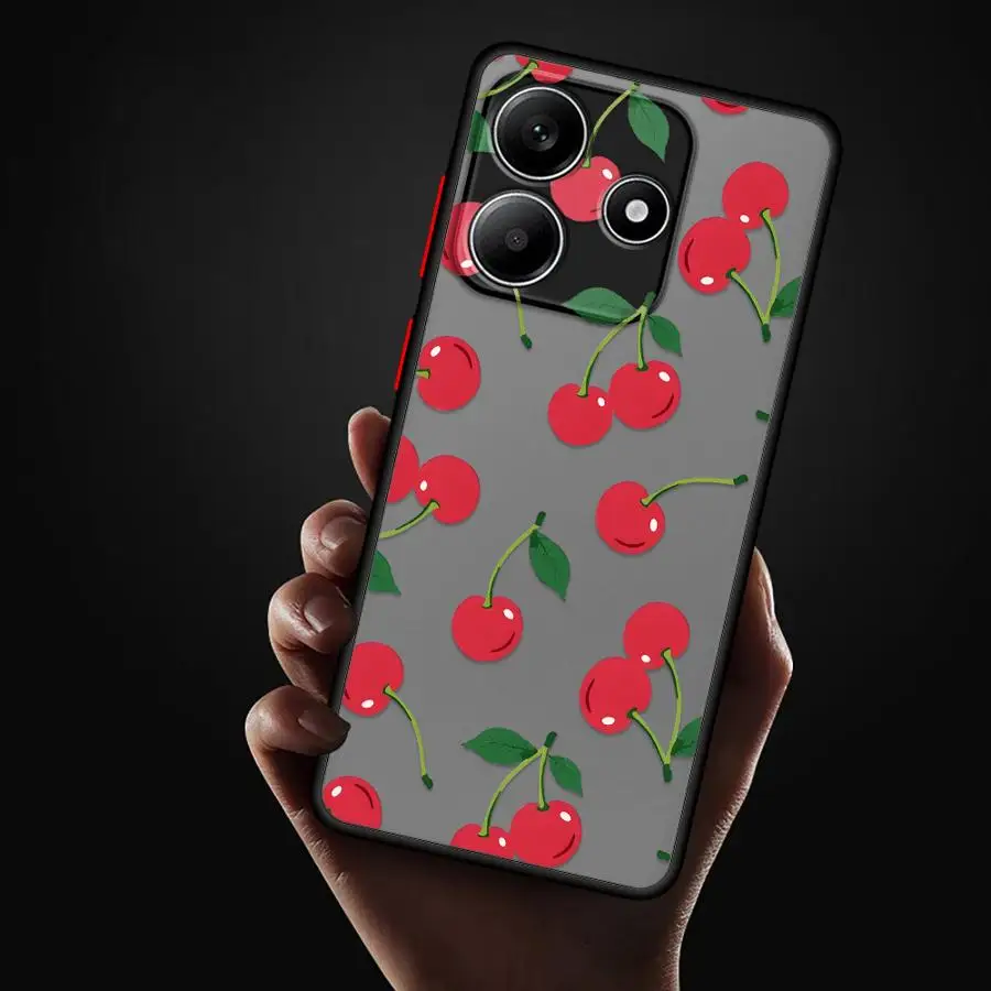 Чехол с мультяшным рисунком вишни для Xiaomi Redmi Note 15 10 13 14 Pro Plus 14C 13C 11 9S A4 12 Funda Phone Cover (art.: 3920da7aadf4f) - 3920da7aadf4f