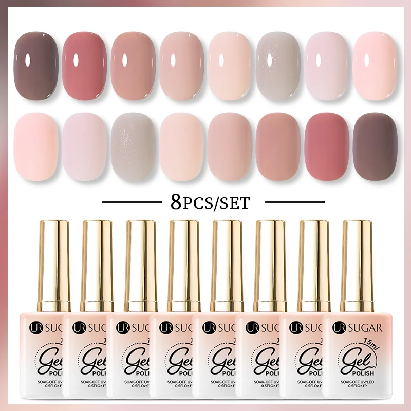 UR SUGAR 15 мл цветной гель-набор цветов долговечный для маникюра полуперманентный