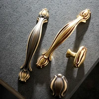 stunning 10pcs solid pure brass antique furniture pulls handles drawer knobs cupboard wardrobe kitchen shoe tv cabinet pulls