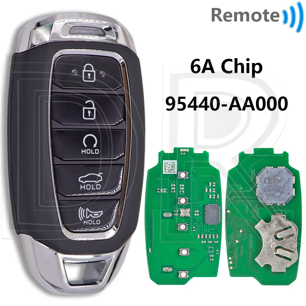 

Отличный 95440-AA000 6A чип 433 МГц MBEC5FOB2004 бесконтактный автомобильный пульт дистанционного управления для Hyundai Avante CN7 Elantra 2021 2022 2023
