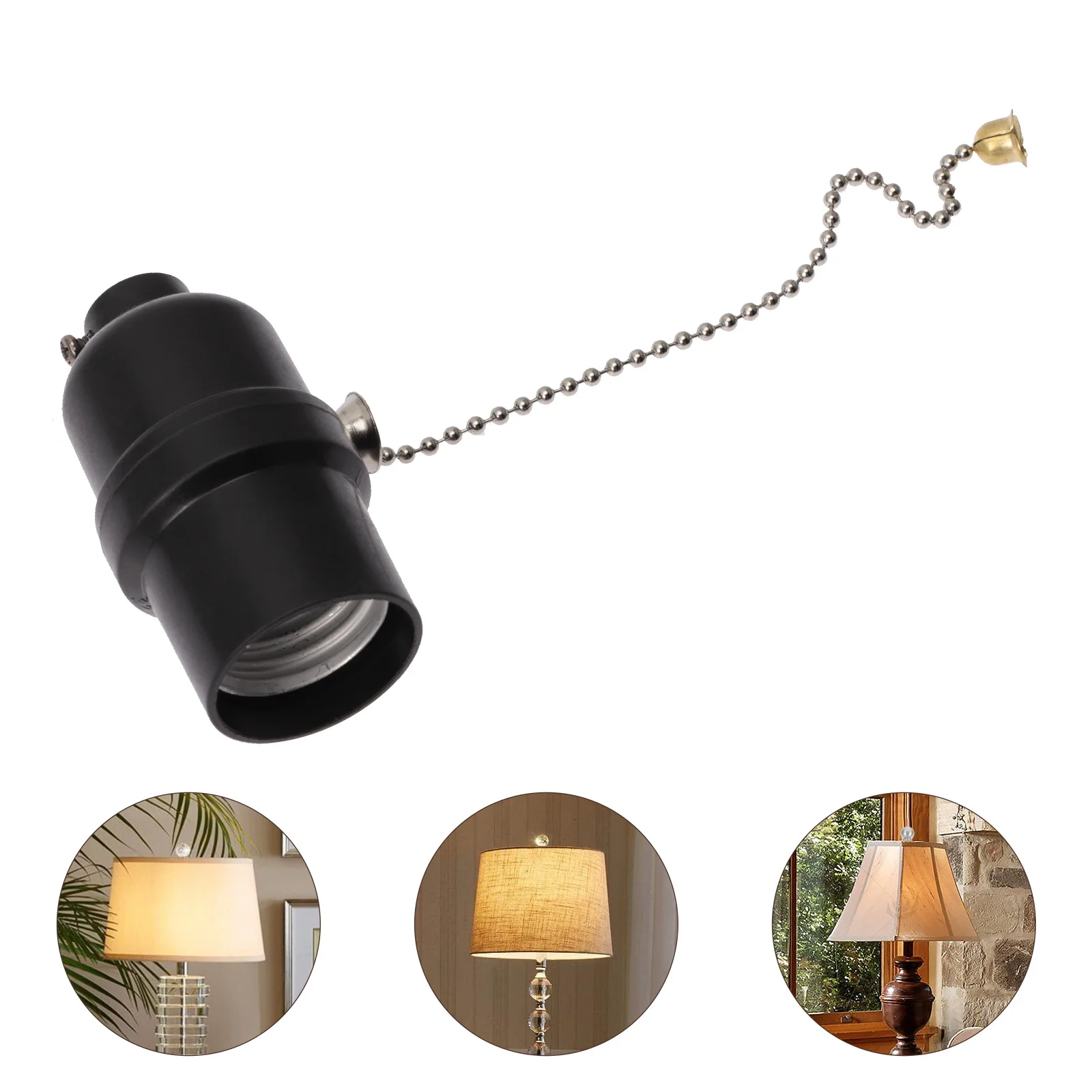 

Chain Light Fixture E27 Socket Ceiling Light Switch Wall Mount Socket