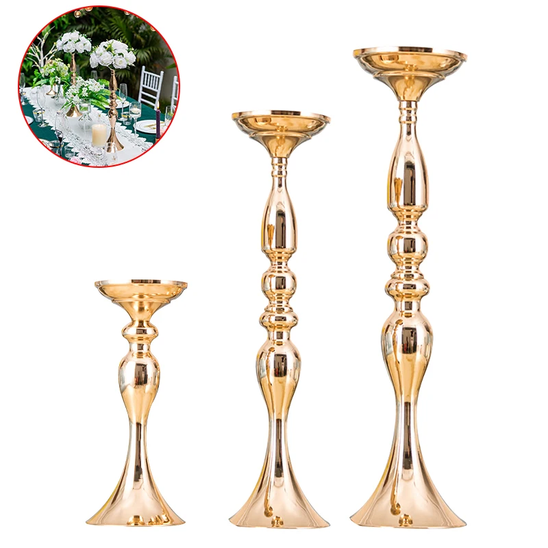

Mermaid Base Metal Flower Vase Candle Holder Flowers Table Centerpieces Metal Stand Candlestick For Wedding Birthday Party Decor