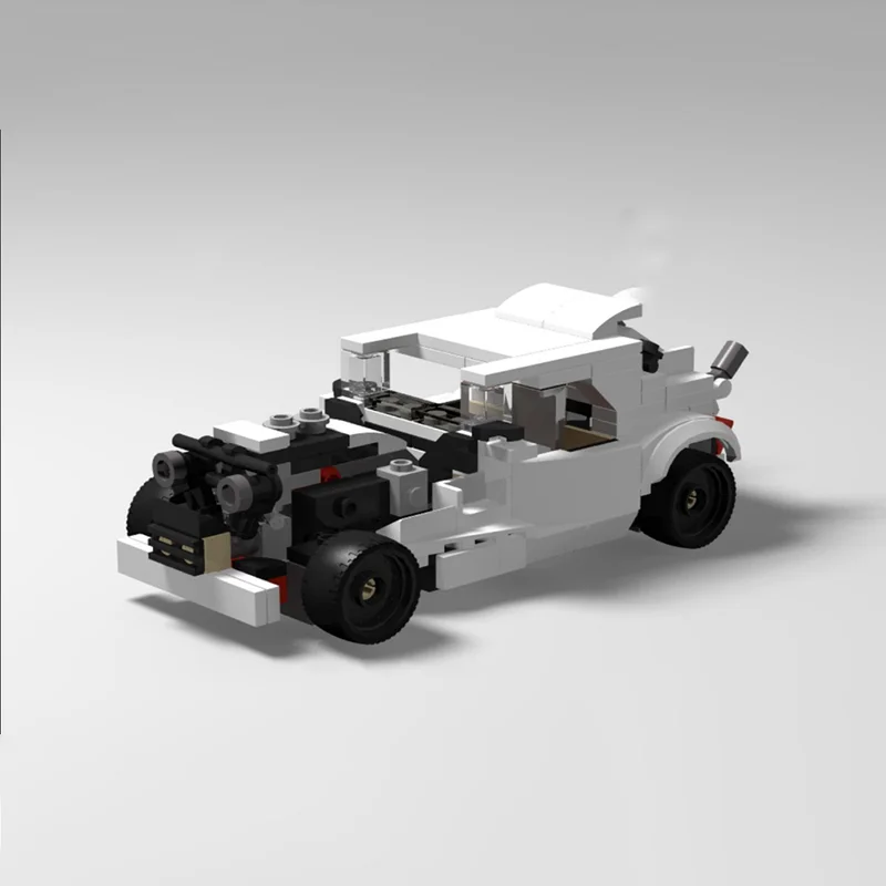 Фото 209 деталей MOC Hot Rod - Модель Modex X City Champions, строительные блоки, конструктор, идея для рождественского подарка, коллекция, художественная сборка. №1
