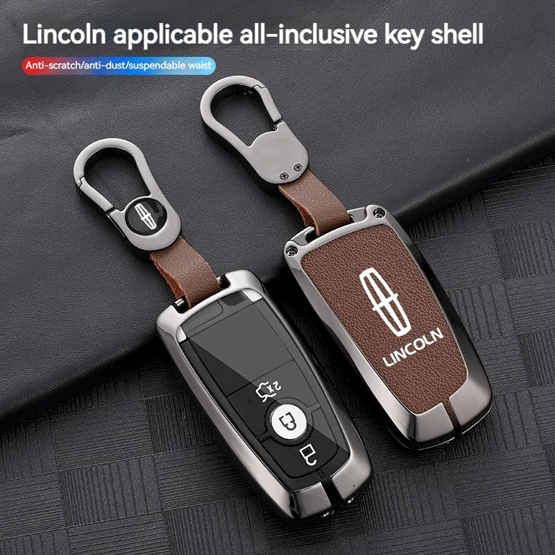 Чехол для ключей автомобиля из сплава Lincoln Continental MKC MKZ MKX Navigator Z Nautilus Aviator Corsair 2017 2018