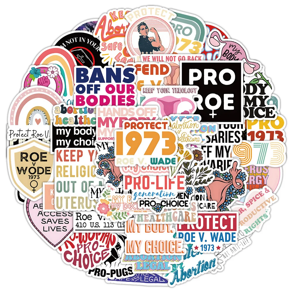 

10/30/50PCS Feminist Anti Abortion Graffiti Waterproof Sticker Creative Trend Decorative Decal Refrigerator Skateboard Wholesale
