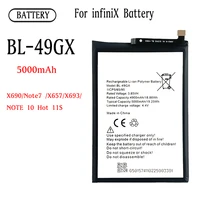 3 85v brand new high quality 5000mah bl 49gx battery for infinix note7 x690 x657 mobile phone
