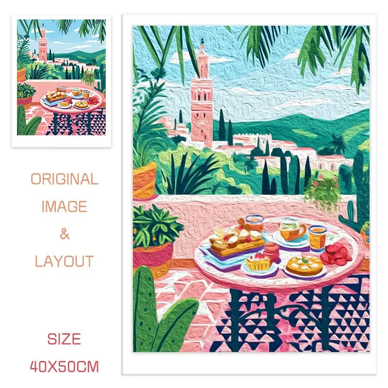 Картина по номерам для послеобеденного чая взрослых