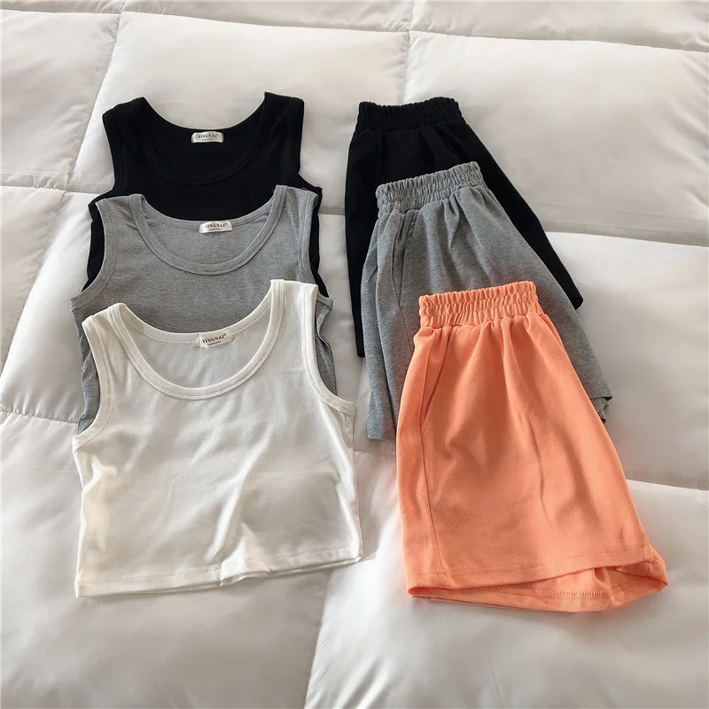 

Дышащий и удобный большой эластичный жилет с резьбой + широкие брюки Повседневный Спортивный костюм для бега женская мода