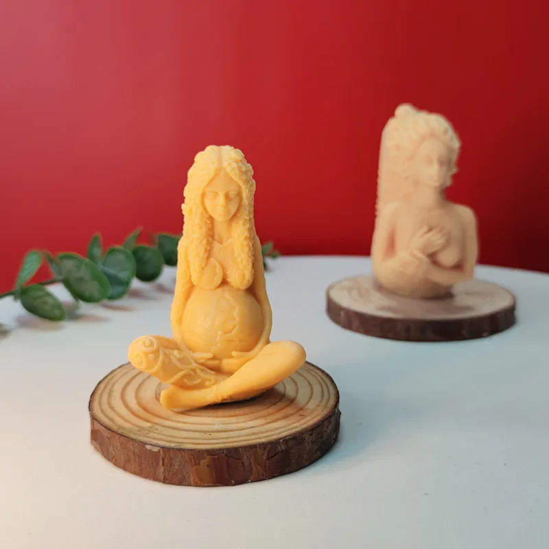 Силиконовые формы для рукоделия Gaia мама земли свеча искусственный тело 3d