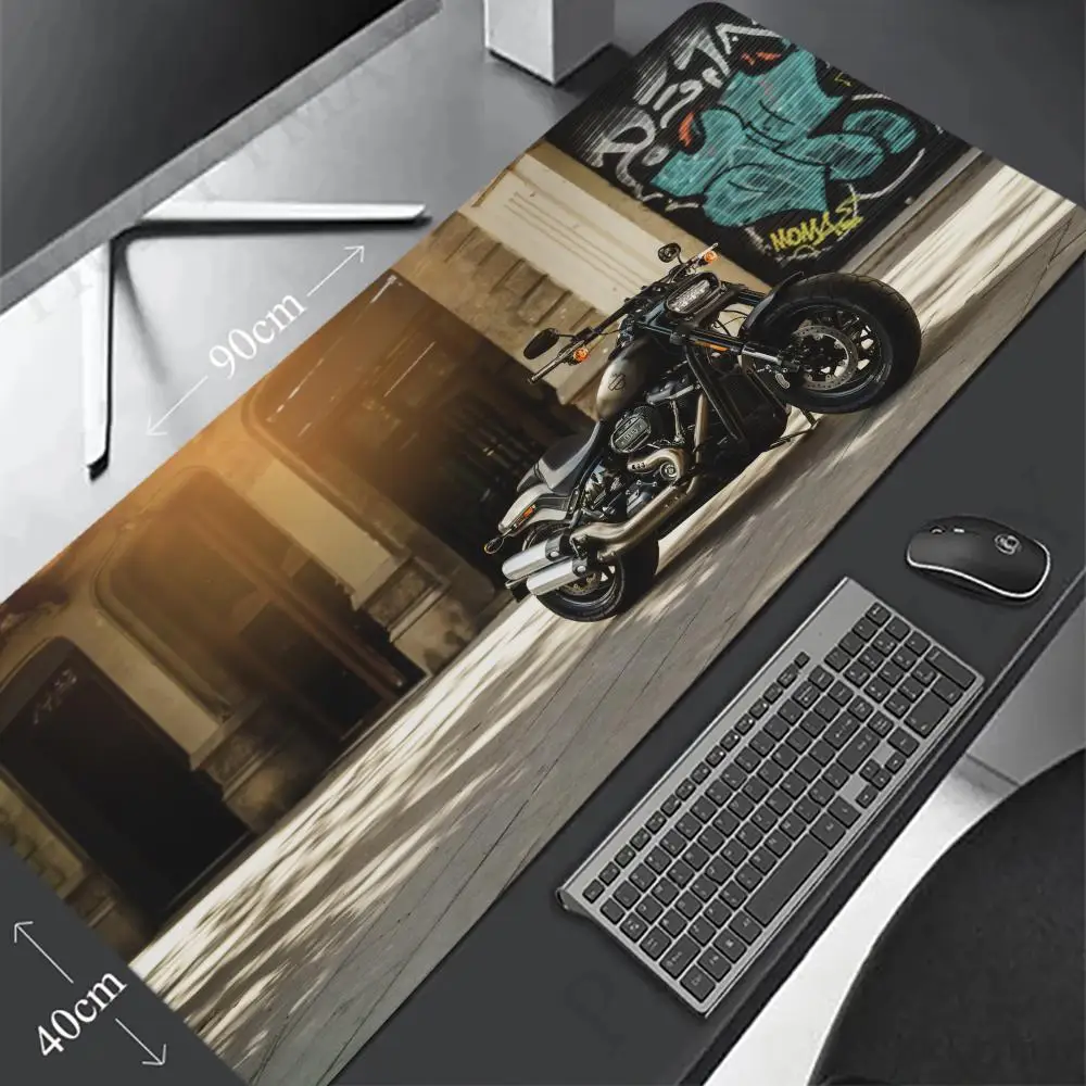 Фото H-Harleys Коврик для мыши 90x40 см D-Davidsons Нескользящий игровой коврик для мыши Gamer Килимок для киберспорта Игровая механическая клавиатура XXL Настольный коврик №3