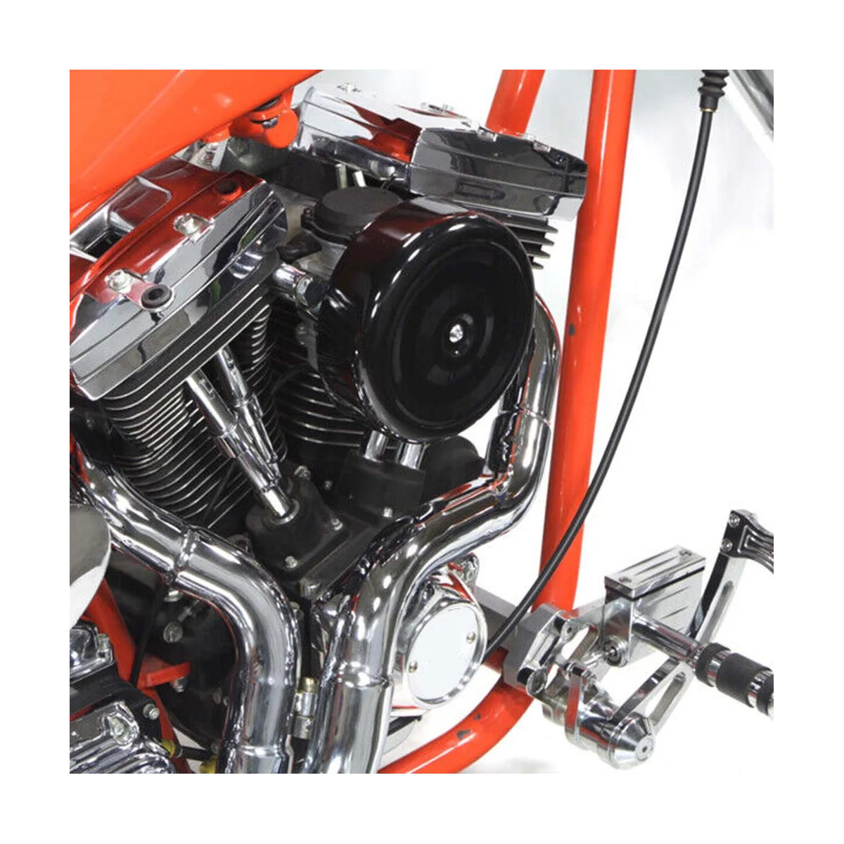 Черный 7-дюймовый воздушный очиститель для Harley Touring Softail Dyna FL FX FXST FLST FXR XL FXD FLT