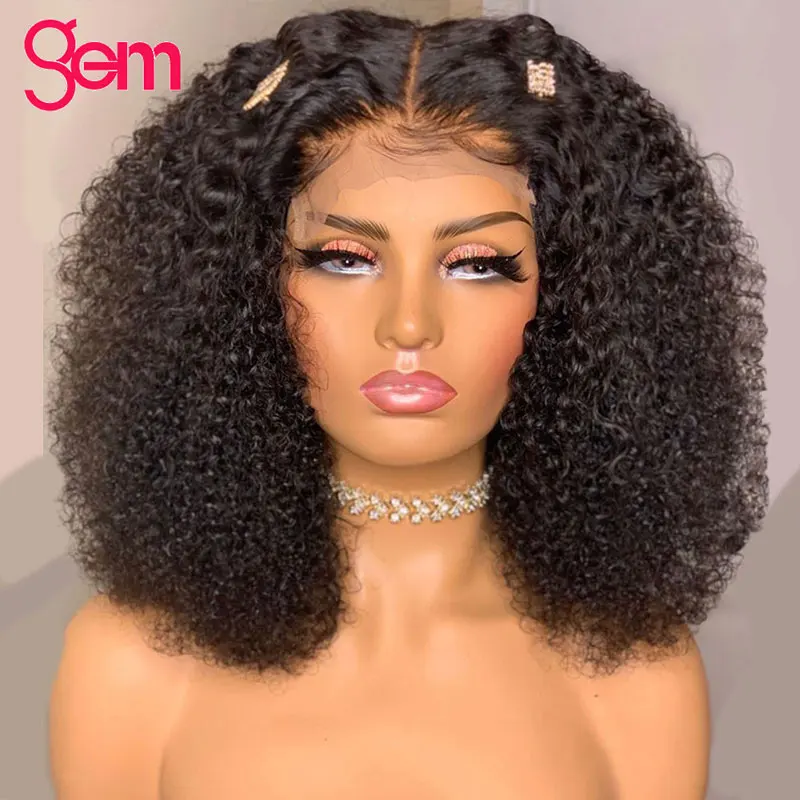 

Афро кудрявые вьющиеся парики, человеческие волосы, Короткие парики для женщин, влажные и волнистые бразильские продажи, полная машина, нед...