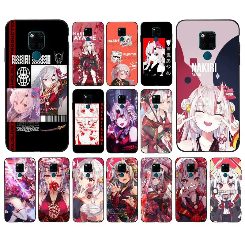 

MaiYaCa Nakiri Ayame Hololive Anime Phone Case for Huawei Mate 20 10 9 40 30 lite pro X Nova 2 3i 7se
