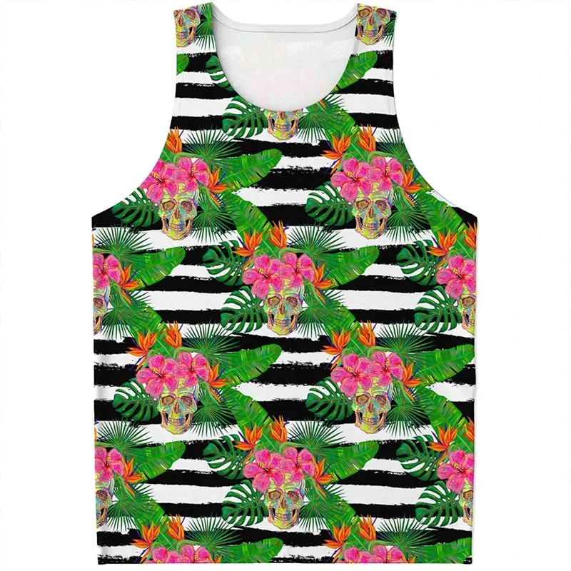 Гавайский ананас 3D полный принт мужской жилет летняя спортивная одежда футболка