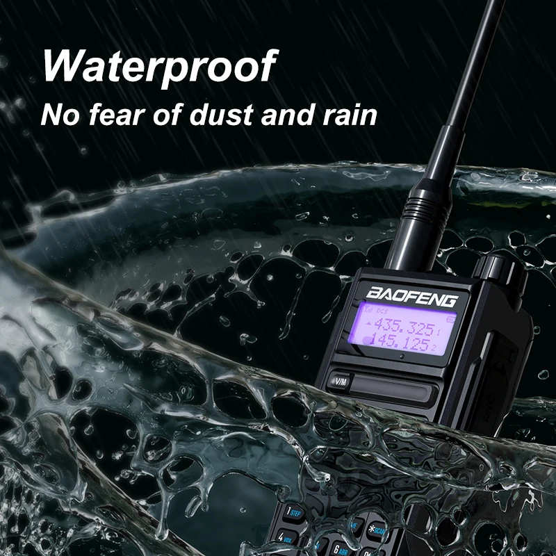 Baofeng UV-16plus 10W Powerful Profesional Walkie Talkie Dual Band UHF VHF Receiver Ham Radio BF uv16 Type-C Cable Two Way Radio