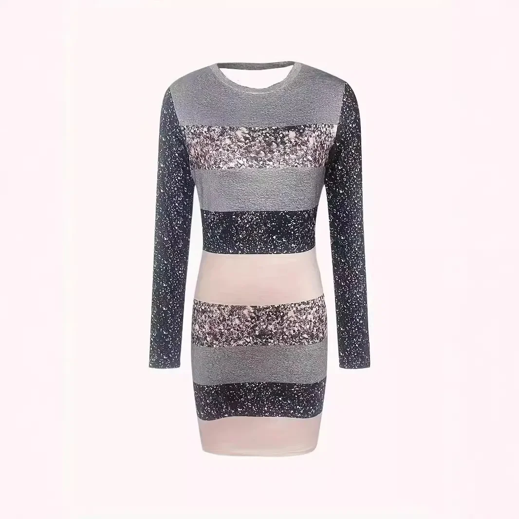 2024 новое модное женское повседневное универсальное летнее платье с длинным