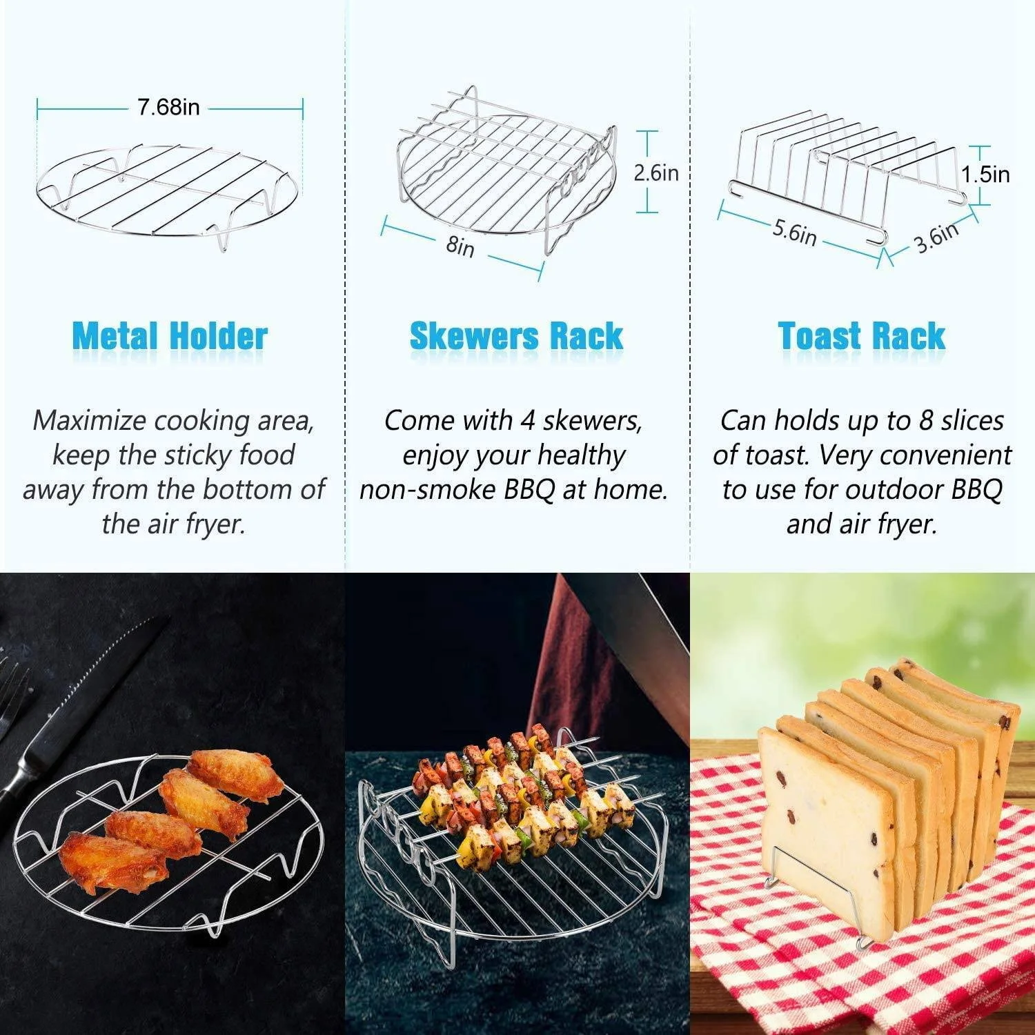 Аксессуары для фритюрницы COSORI Ninja Phillips Gowise Gourmia Dash Power XL 14 шт. запчасти