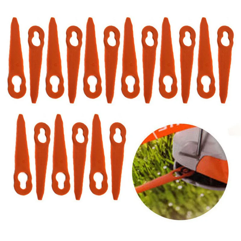 

32pcs Plastic Cutter Blades For Stihl PolyCut 2-2 Lawn Mower 40080071000 Grass Easy Trim Trimmer Garden Replace Home Tools Parts