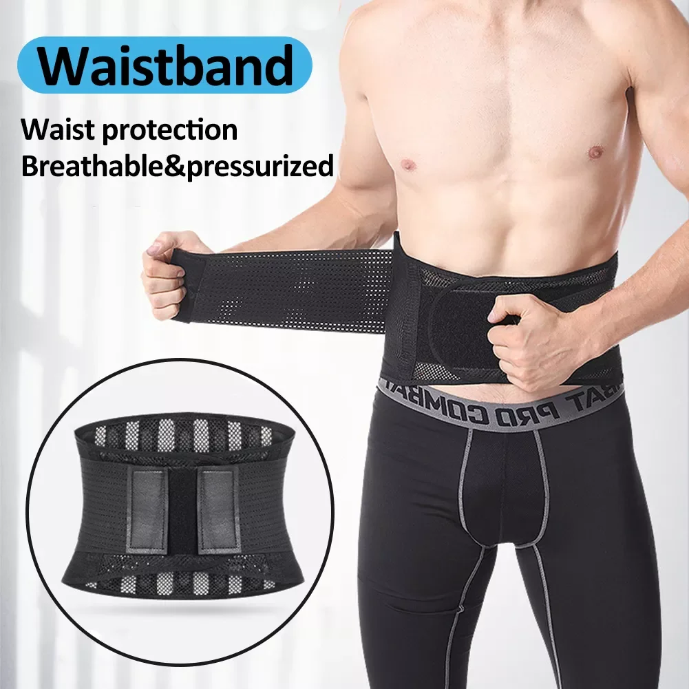 

Дышащий Пояс для приседаний для тяжелой атлетики для мужчин и женщин, регулируемая защита талии, штанга, держатель для спортивного фитнеса, ...