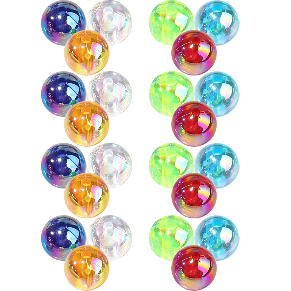 200 шт. цветные круглые бусины-разделители с покрытием Ab акриловые аксессуары для
