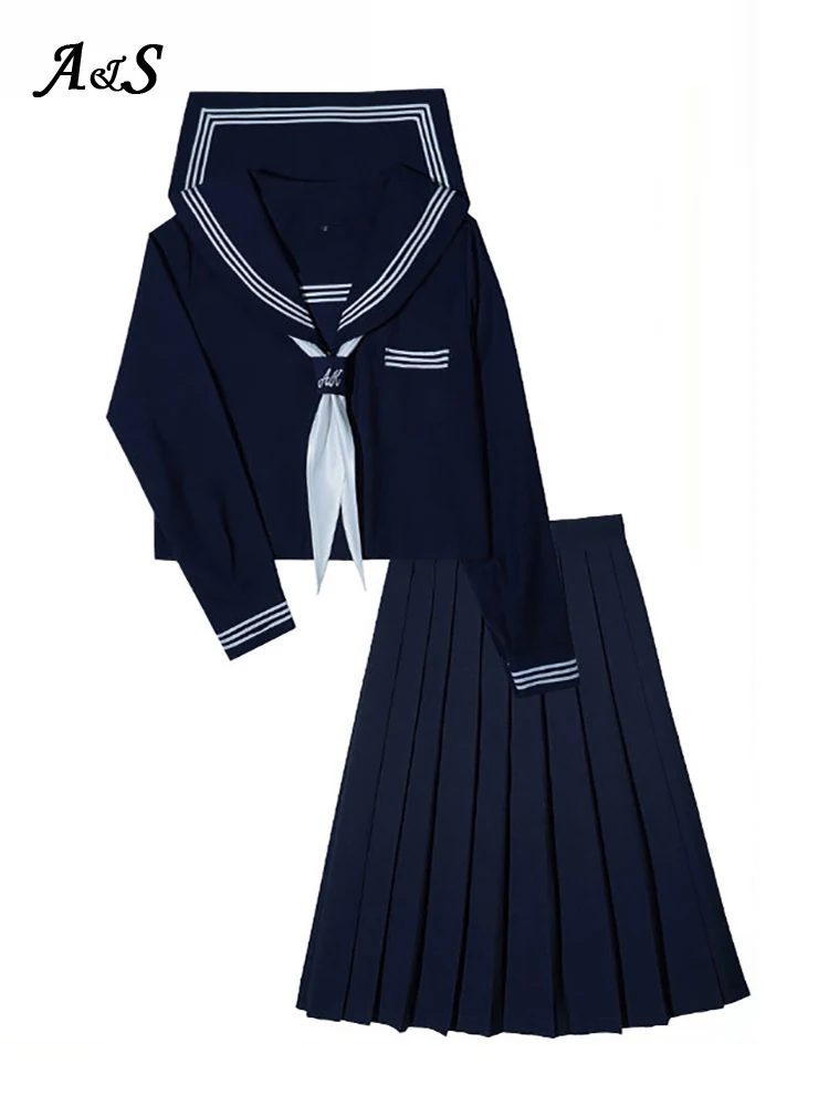 Японская школьная форма размера плюс JK базовый мультяшный Милая матроска