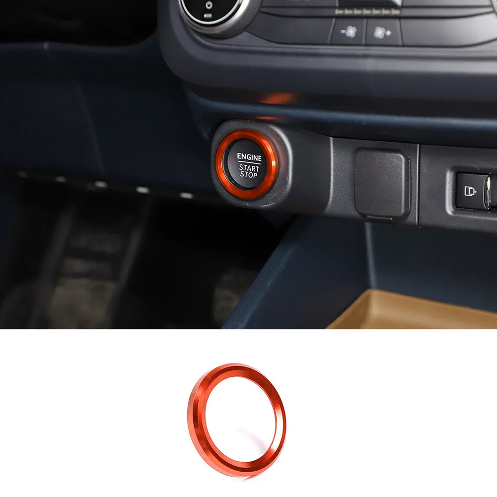 Защитите стильную кнопку зажигания с оранжевым кольцом крышки кнопки запуска и