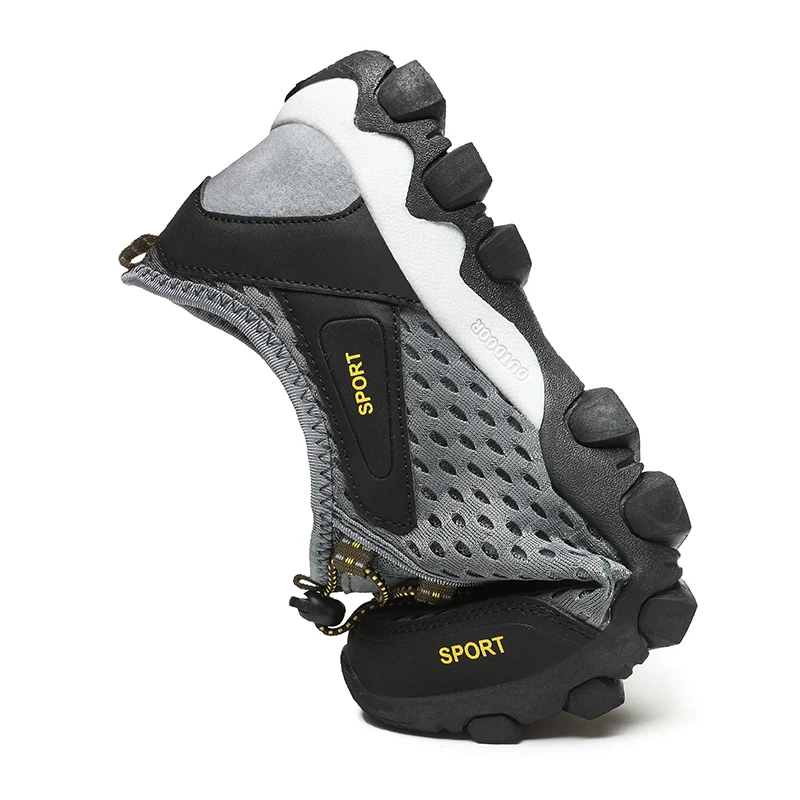 Men's Shoes Outdoor Non-slip Hiking Sneakers Quickly Interfere with Water Sports Shoes Elastic Band Adjustment Men Mesh Sneakers
