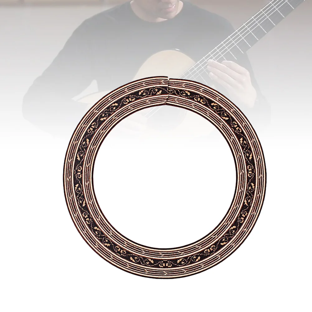 

GXB13 Rosewood Guitar Rosette Curved Strips Guitar Sound Hole Inlay Guitar Decals 88mm