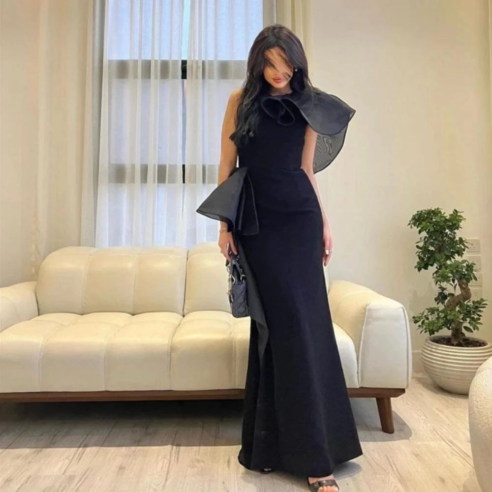 Элегантное платье-Русалка для выпускного вечера новинка 2024 женские черные